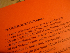 Industrie Nandrin - La carte